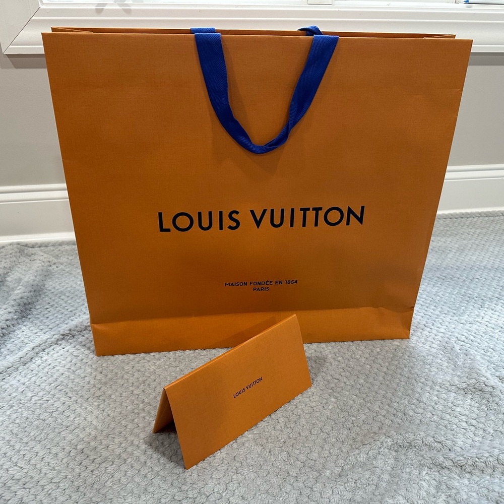 Louis Vuitton Orange Shopping Bag